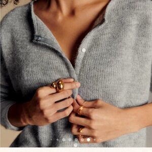 Sezane Light Gray Knit Sweater